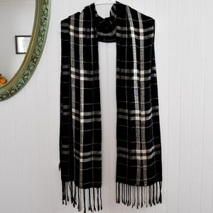 Black & White Plaid Bella Taylor Scarf
